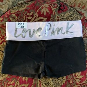 Victoria secret Love pink yoga shorts